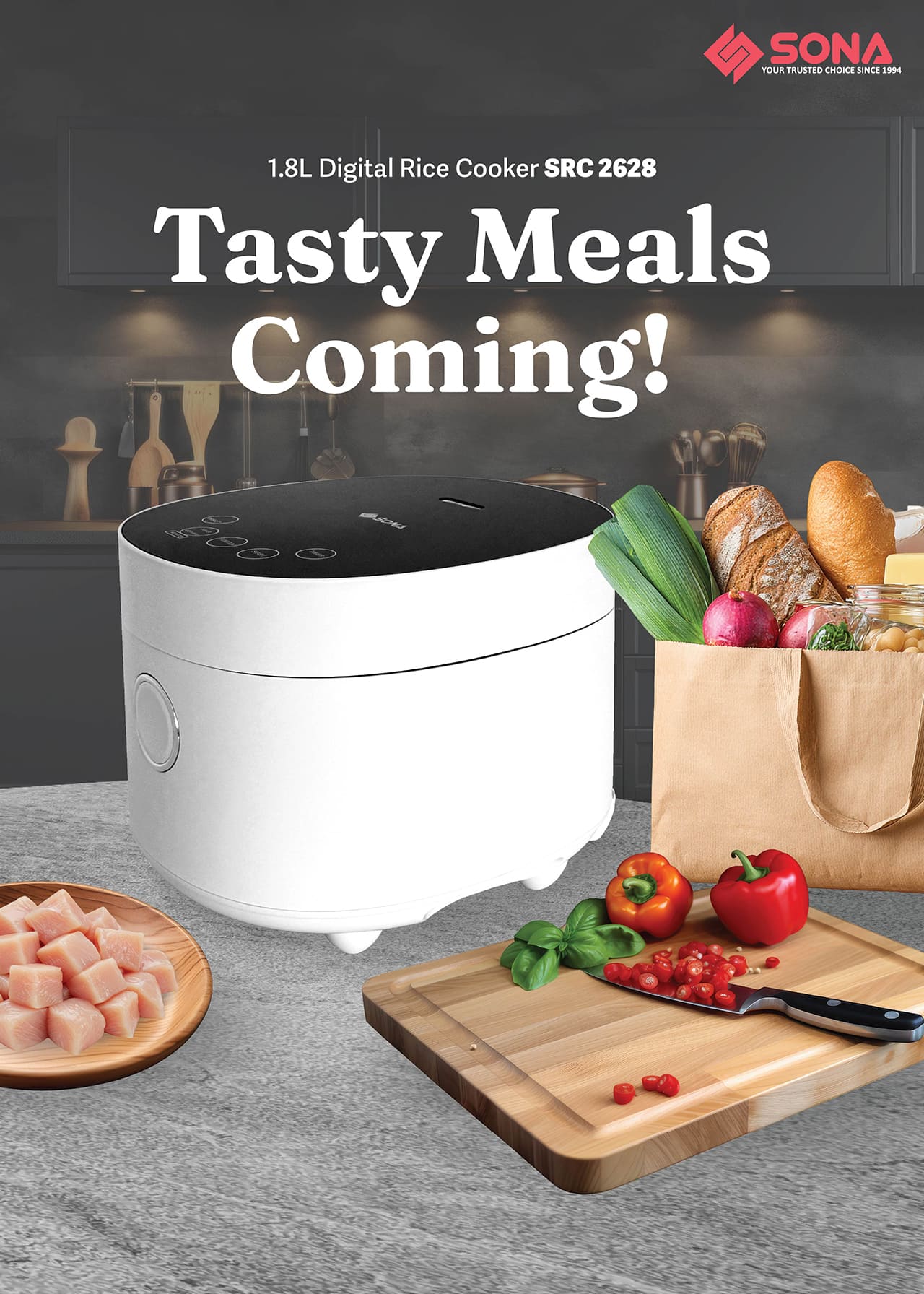 1.8L Digital Rice Cooker SRC 2628