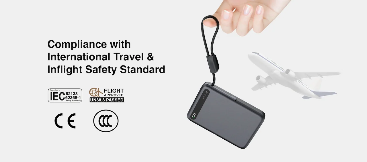 Compliance with International Travel & Inflight Safety Standard
