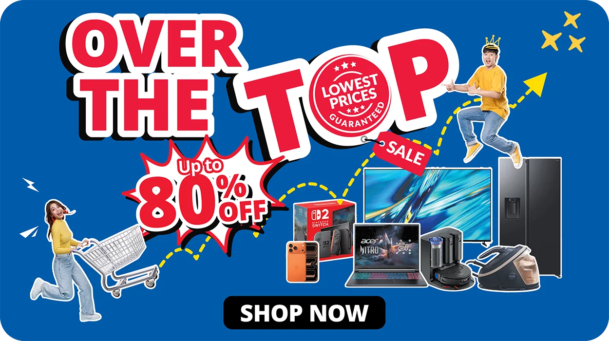 Over the Top Desktop Splash Banner